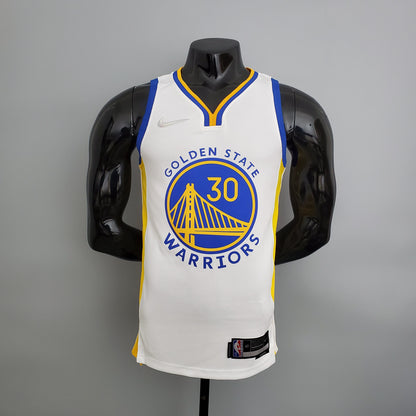 Camiseta Golden State Warriors Clásica Blanca NBA 75 Aniversario