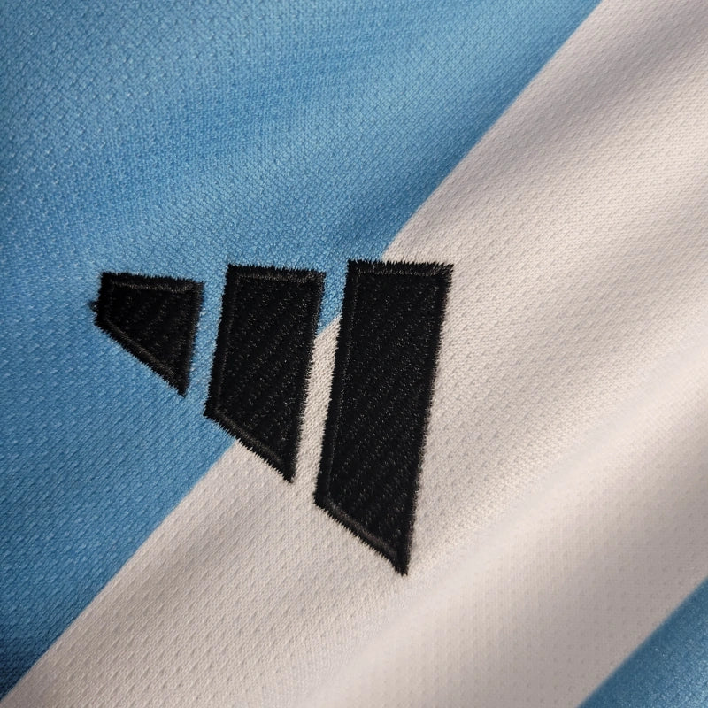 Camiseta Argentina Local 3 Estrellas 2023 Versión Fan