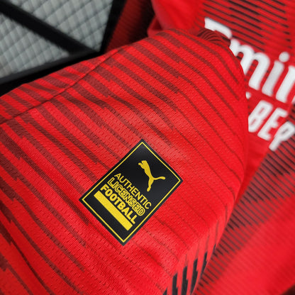 Camiseta AC Milán Local Manga Larga 2023/24 Versión Fan