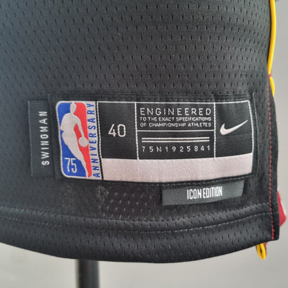 Camiseta NBA 75 Aniversario Miami Heat Negra