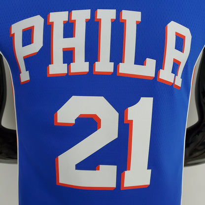 Camiseta NBA 75 Aniversario Philadelphia 76ers Azul