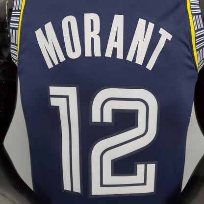 Camiseta Memphis Grizzlies 2022 Azul Marino "City Edition" Ja Morant