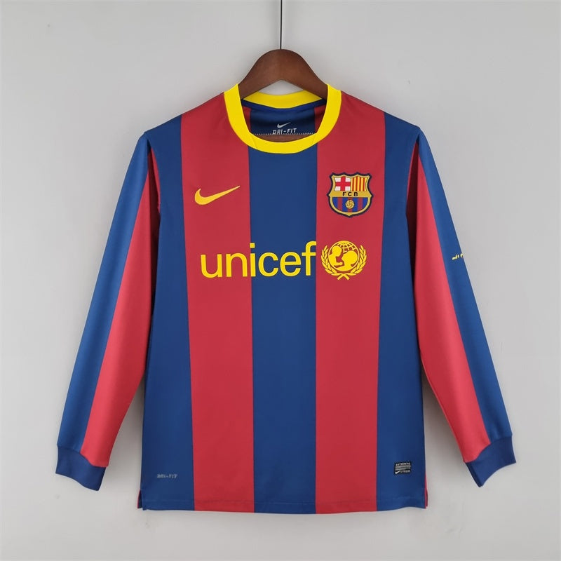 Camiseta FC Barcelona Manga Larga Retro 2010/11