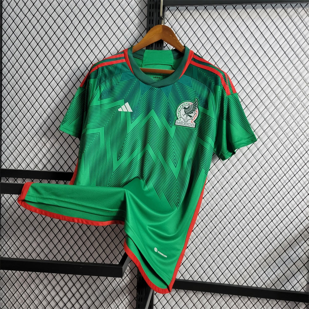 Camiseta México Local Qatar 2022 Versión Fan