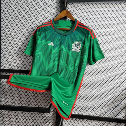 Camiseta México Local Qatar 2022 Versión Fan