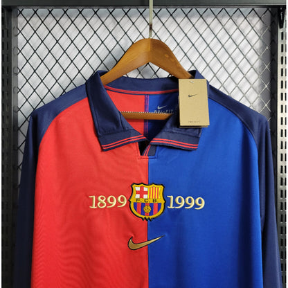 Camiseta FC Barcelona Conmemorativa Manga Larga Retro 100 Años