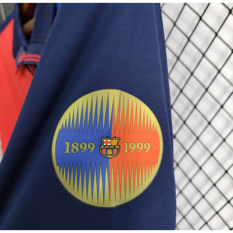 Camiseta FC Barcelona Conmemorativa Manga Larga Retro 100 Años
