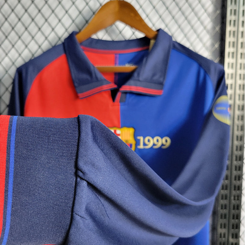 Camiseta FC Barcelona Conmemorativa Manga Larga Retro 100 Años