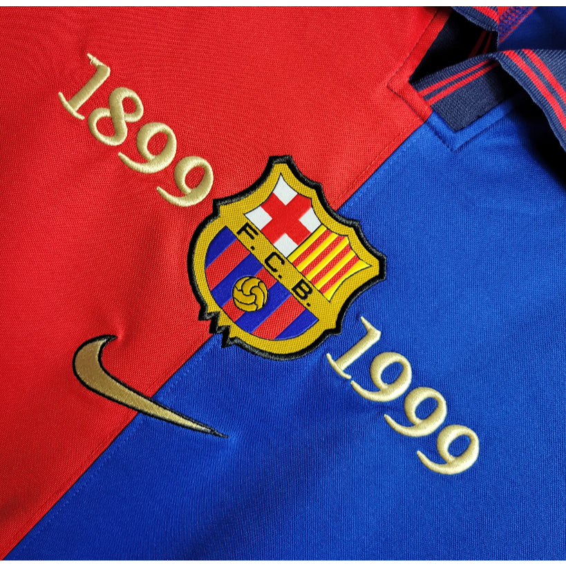 Camiseta FC Barcelona Conmemorativa Manga Larga Retro 100 Años