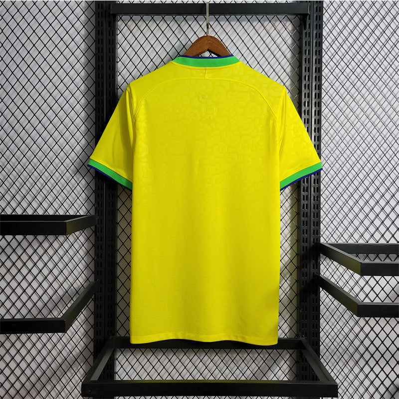 Camiseta Brasil Local Qatar 2022 Versión Fan