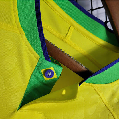 Camiseta Brasil Local Qatar 2022 Versión Fan