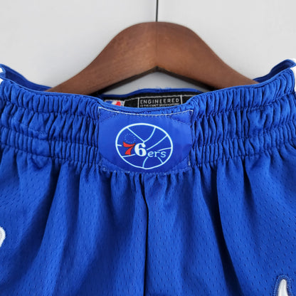 Camiseta Philadelphia 76ers NBA Shorts Azules