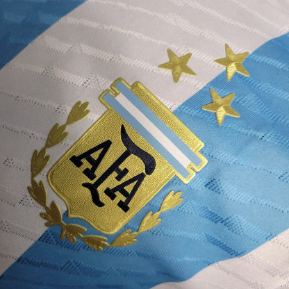 Camiseta Argentina Local "3 Estrellas" 2022 Versión Jugador