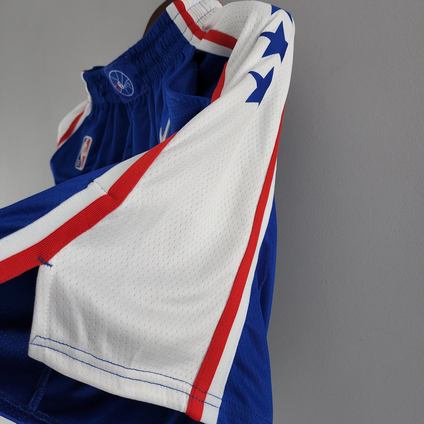 Camiseta Philadelphia 76ers NBA Shorts Azules