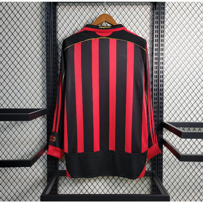 Camiseta AC Milán Local Retro Manga Larga 2006/07