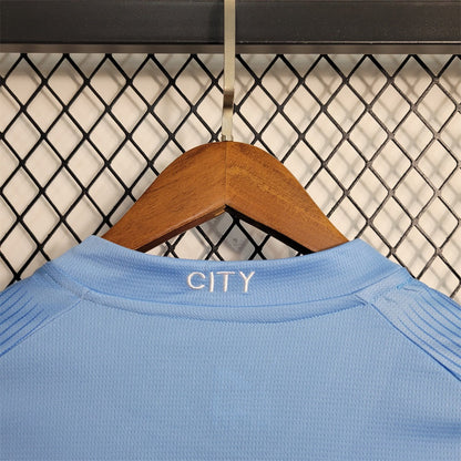 Camiseta Manchester City Local Manga Larga 2023/24 Versión Fan