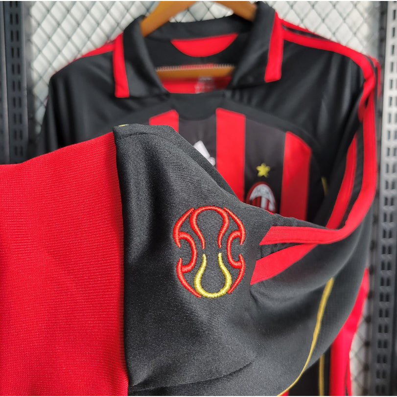 Camiseta AC Milán Local Retro Manga Larga 2006/07