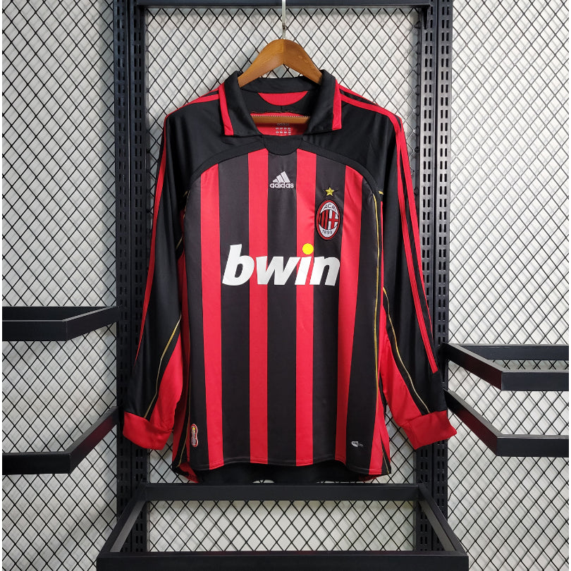 Camiseta AC Milán Local Retro Manga Larga 2006/07