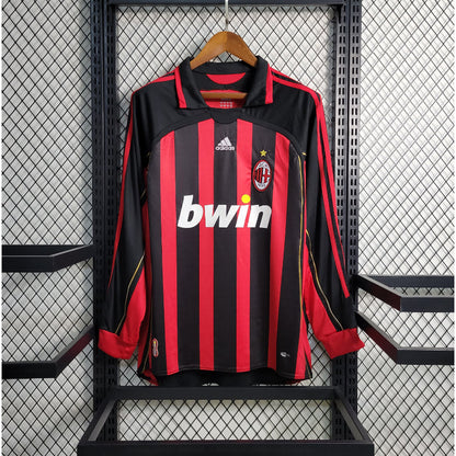 Camiseta AC Milán Local Retro Manga Larga 2006/07