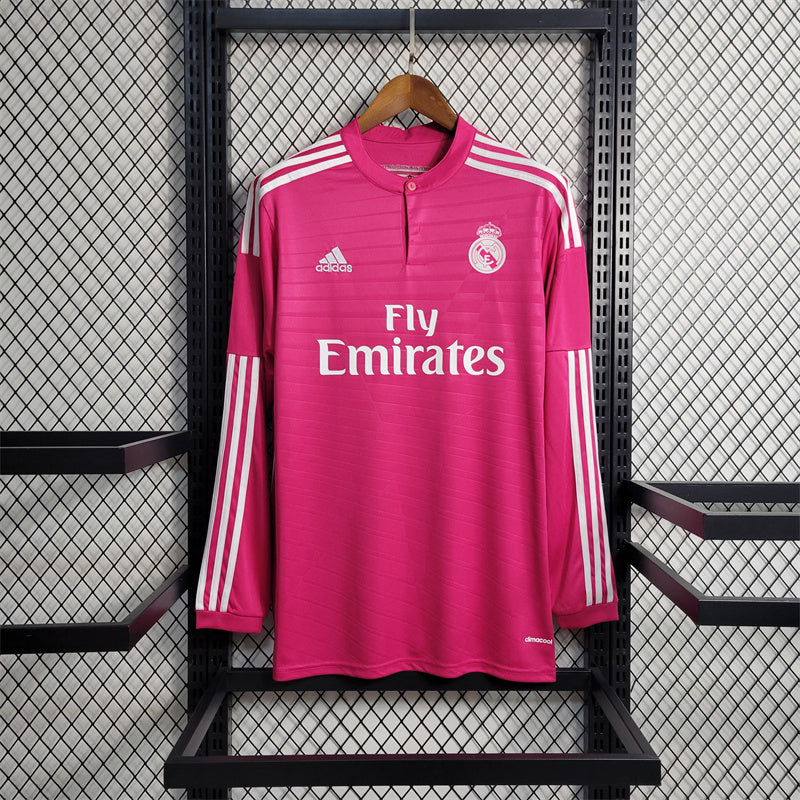 Camiseta Real Madrid Visita Manga Larga Retro 2014/15