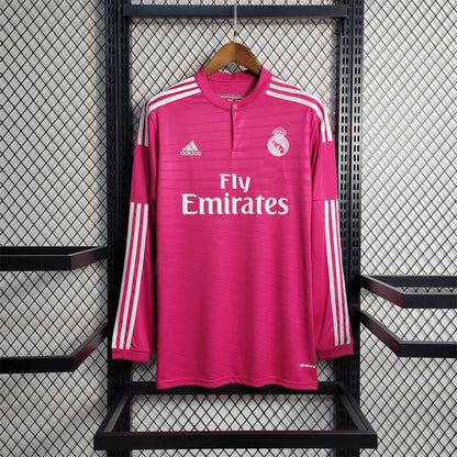 Camiseta Real Madrid Visita Manga Larga Retro 2014/15