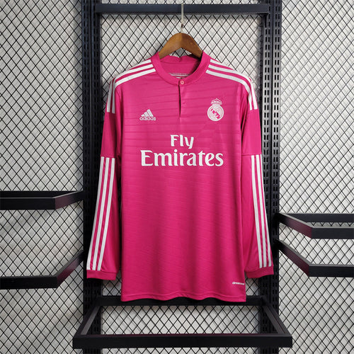Camiseta Real Madrid Visita Manga Larga Retro 2014/15