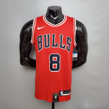 Camiseta Chicago Bulls Roja Clásica Nike Connect