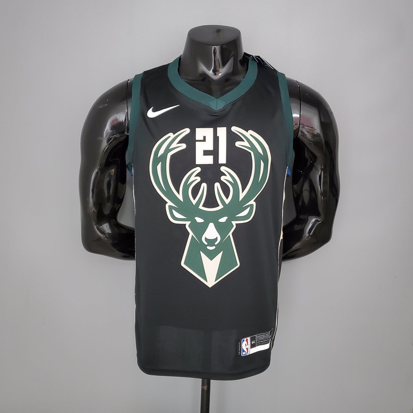 Camiseta Milwaukee Bucks Camiseta Negra NBA