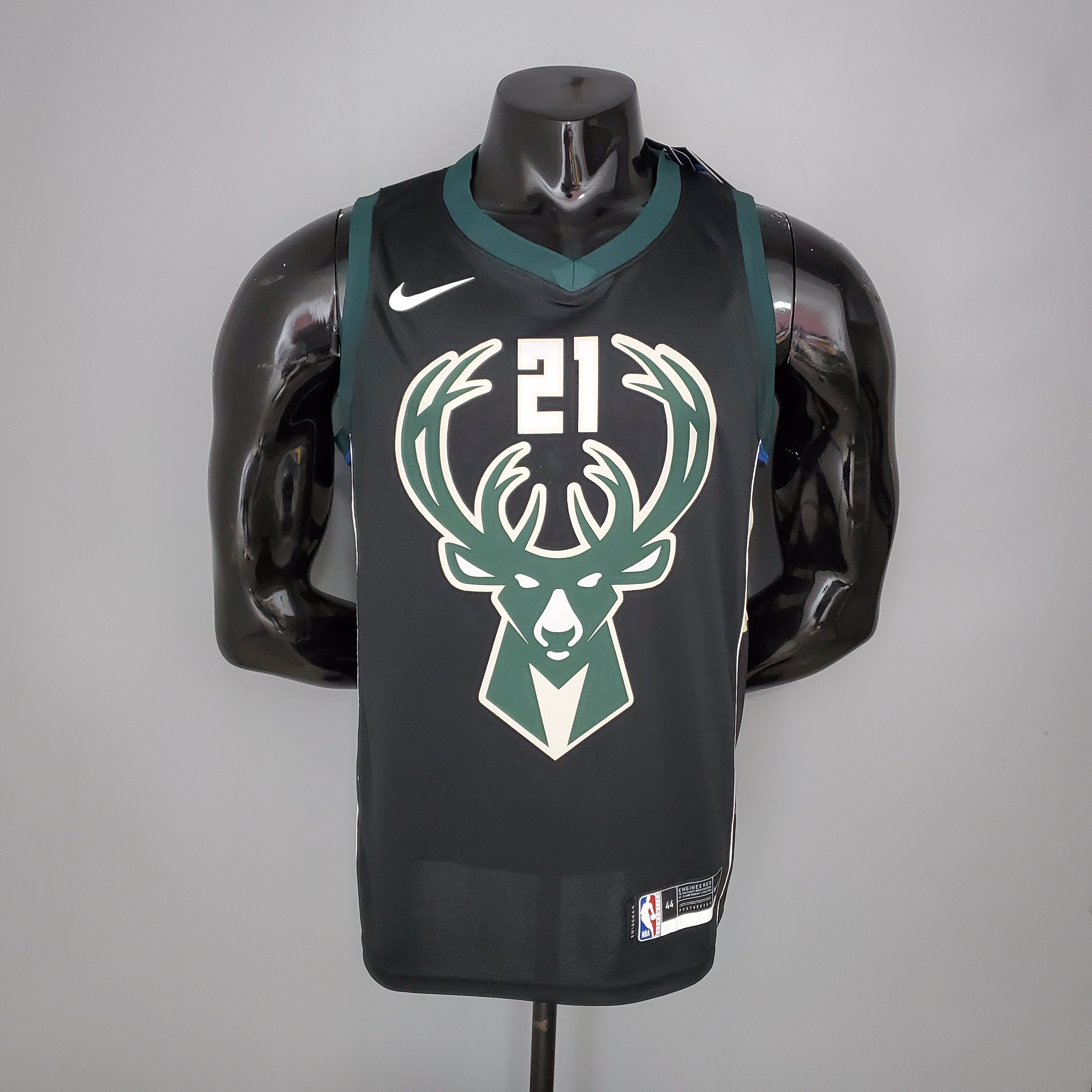 Milwaukee Bucks Camiseta Negra NBA