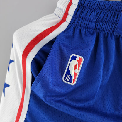 Camiseta Philadelphia 76ers NBA Shorts Azules