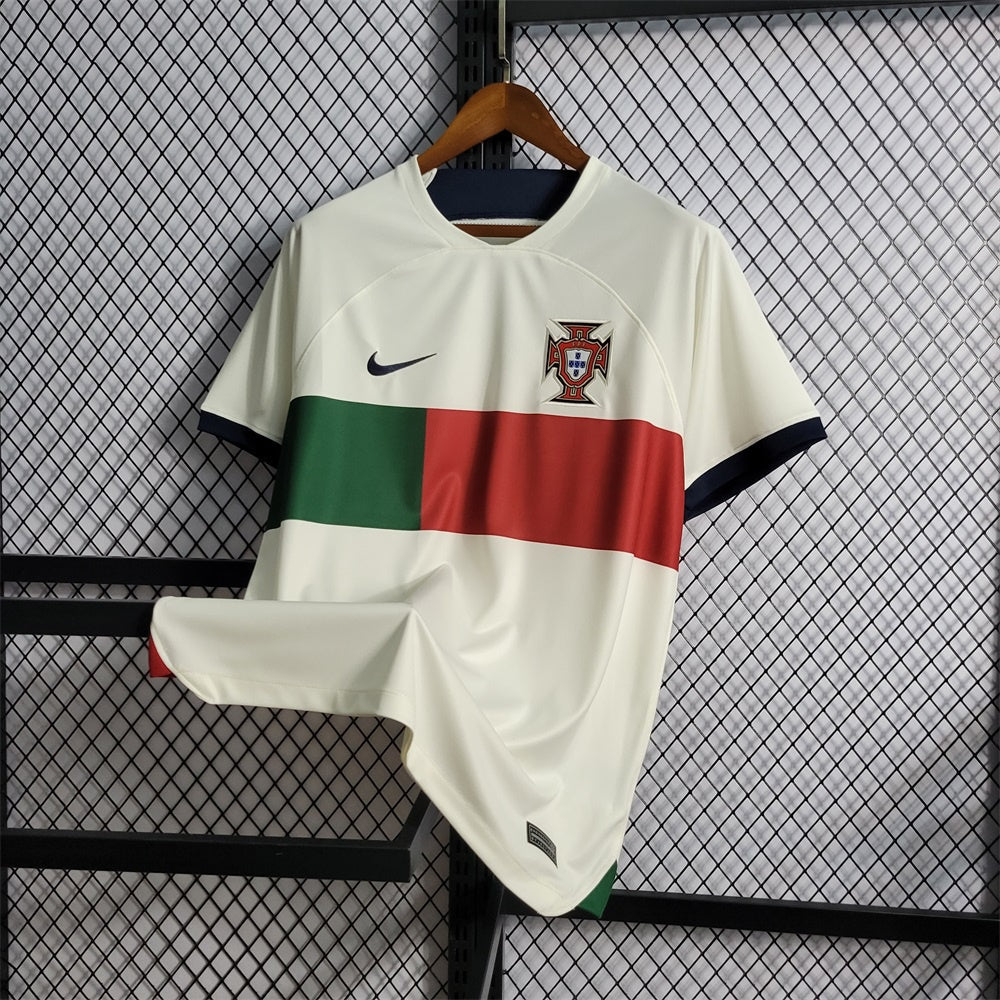 Camiseta Portugal Visitante Qatar 2022 Versión Fan