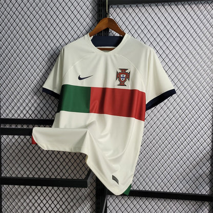 Camiseta Portugal Visitante Qatar 2022 Versión Fan