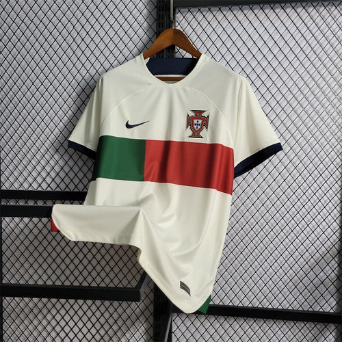 Camiseta Portugal Visitante Qatar 2022 Versión Fan