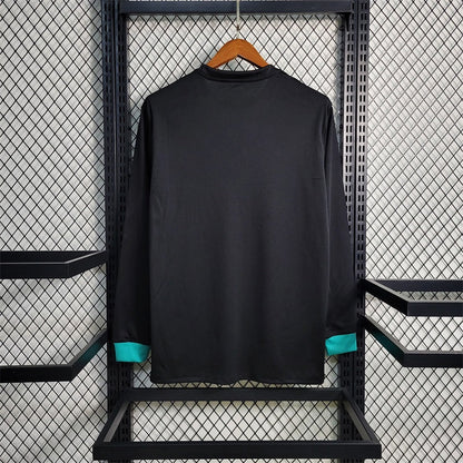 Camiseta Real Madrid Visita Manga Larga Retro 2017/18