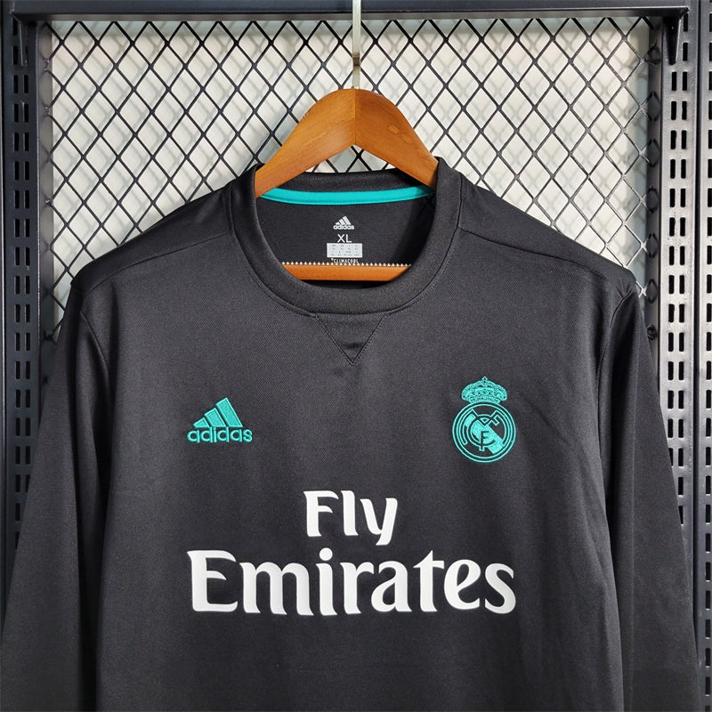 Camiseta Real Madrid Visita Manga Larga Retro 2017/18