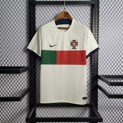 Camiseta Portugal Visitante Qatar 2022 Versión Fan
