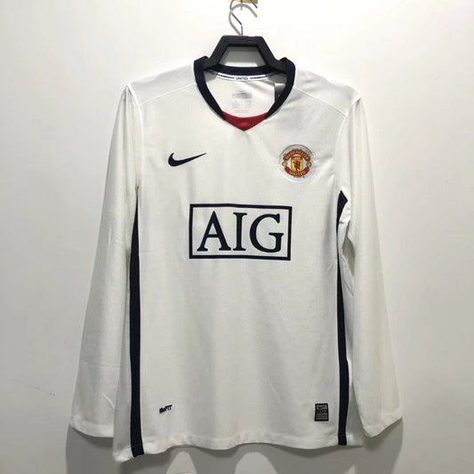 Camiseta Manchester United Retro Visita Manga Larga 2008/09